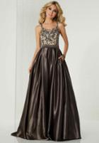 Tiffany Homecoming - 46132 Beaded Scoop Neck Pleated Ballgown