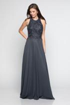 Milano Formals - E2247 Embellished Jewel A-line Dress