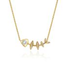 Logan Hollowell - Diamond Fishbone Totem Necklace