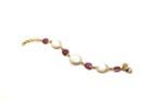 Tresor Collection - 18kt Yellow Gold Bracelet With Ruby & Moonstone