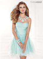 Tarik Ediz - Jewel Accented Short Sweetheart Dress 90357