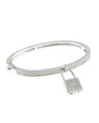 Cz By Kenneth Jay Lane - Pave Padlock Bangle