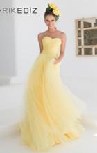 Tarik Ediz - Sweetheart Gown With Sheer Halter Overlay 92555
