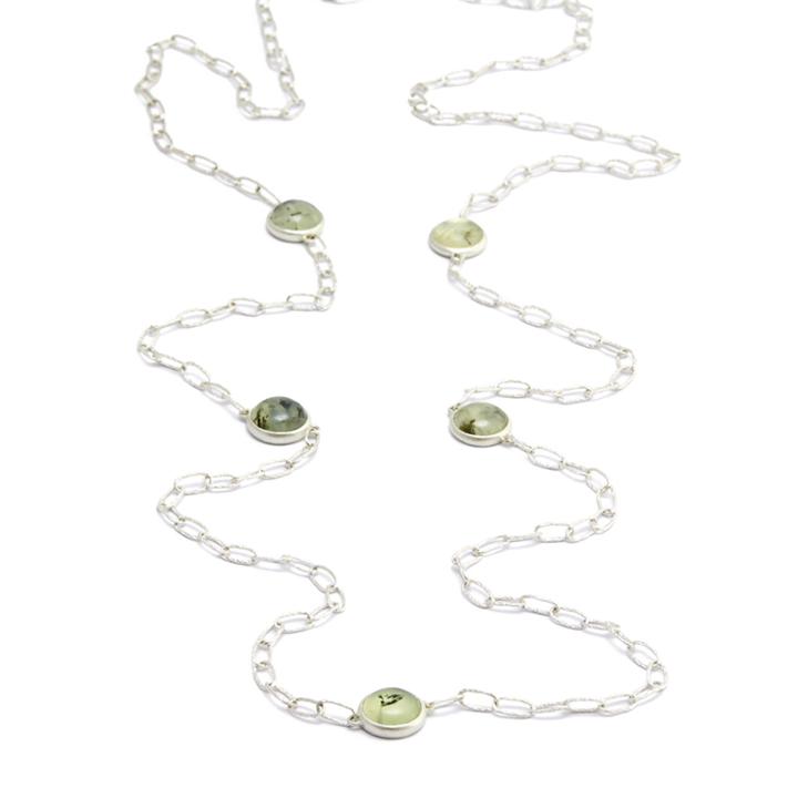 Nina Nguyen Jewelry - Prehnite Silver Necklace