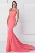 Saiid Kobeisy - Asymmetrical Illusion Mermaid Dress 2767