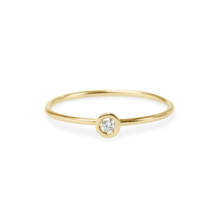 Elizabeth Buenaventura - Round Diamond Friendship Ring