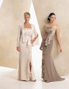 Montage By Mon Cheri - 16941 Strapless Ruched Dress With Jacket
