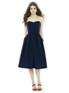 Alfred Sung - D717 Bridesmaid Dress In Midnight
