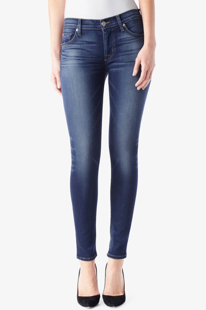 Hudson Jeans - Wm407lded Nico Midrise Super Skinny In Blue Gold