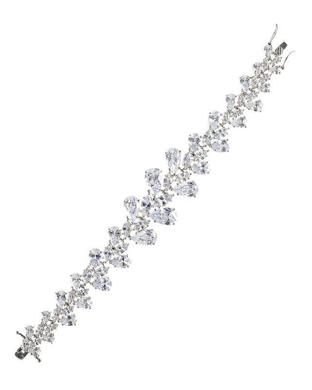 Cz By Kenneth Jay Lane - Pear Cz Statement Bracelet