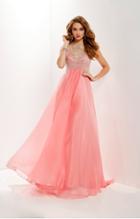 Studio 17 - 12655 Bejeweled Illusion Halter Chiffon Dress