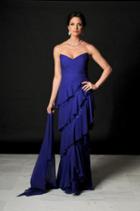 Daymor Couture - Strapless Layered Ruffle Gown 509