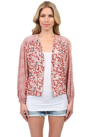 Free People Kimono Balloon Sleeve In Rough Combo