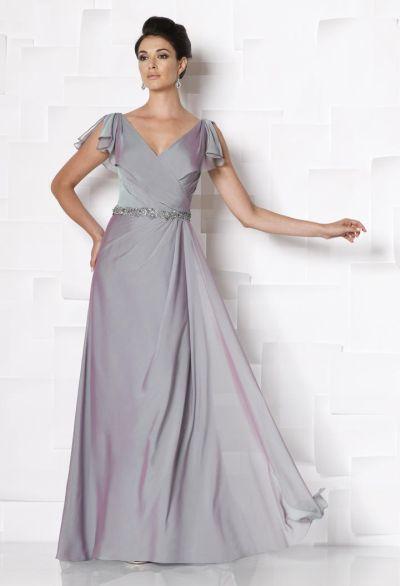 Cameron Blake By Mon Cheri - 113619w Long Dress In Purple Haze