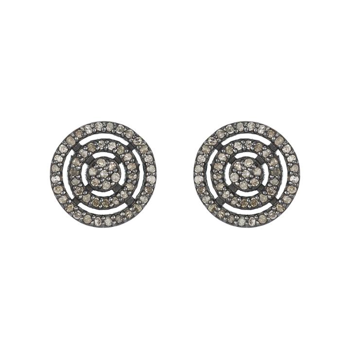 Ashley Schenkein Jewelry - Brooklyn Ascending Circles Diamond Earring Studs