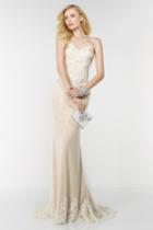 Alyce Paris - 6505 Dainty Lace Adorned Evening Gown