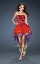La Femme - High Low Print Homecoming Dress 18051