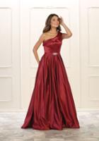 May Queen - Rq7571 Foldover Asymmetric A-line Dress