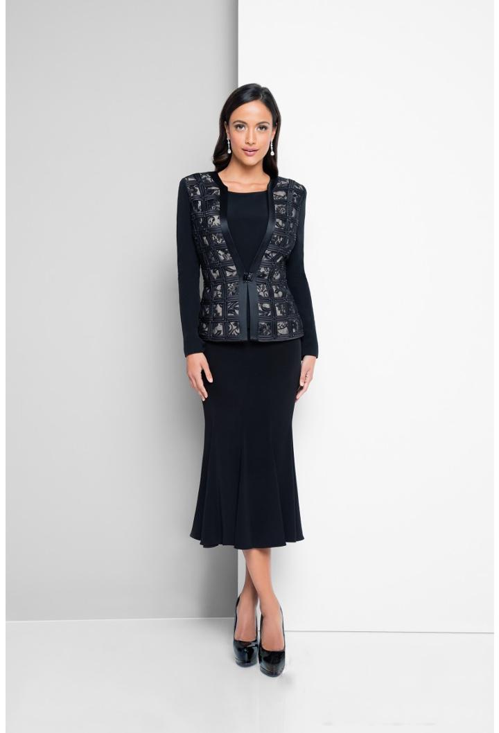 Terani Couture - Bead Embellished Scoop Neck Dress 1523s0863b