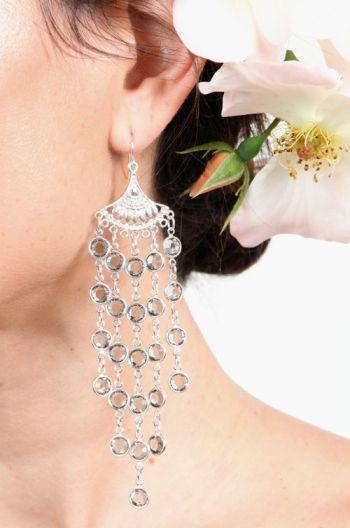 Heather Gardner - Bridal Chandelier Crystal Earrings
