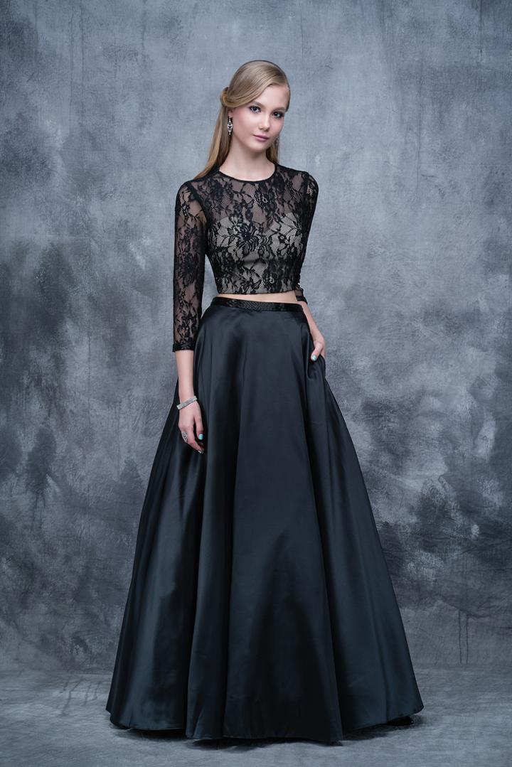 Nina Canacci - 1337 Two Piece Lace A-line Dress