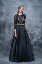 Nina Canacci - 1337 Two Piece Lace A-line Dress