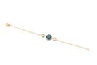 Tresor Collection - 18k Yellow Gold Bracelet With Blue Topaz & Green Amethyst