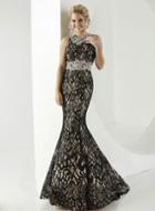 Tiffany Homecoming - Ornate Lace High Jewel Mermaid Evening Gown 16179