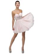 Dancing Queen - Alluring Strapless Sweetheart Short A-line Dress 9183