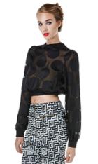 Again Collection - The One You Love Crop Top In Black