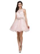 Dancing Queen - 9999 Jewel Illusion Ornate Tulle Dress