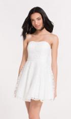 Alyce Paris Homecoming - 3741 Laced Semi-sweetheart A-line Dress