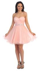 Dancing Queen - 9143 Ruched Sweetheart A-line Dress