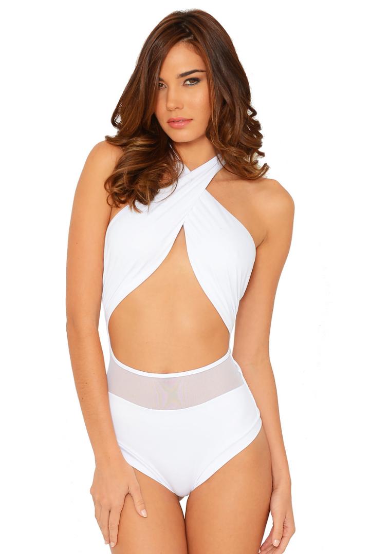 Del Mar Swimwear - Alayna Maillot In White