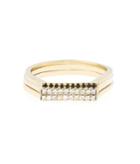 Lori Kaplan Jewelry - Diamond Gold Skinny Stacking Ring