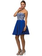 Dancing Queen - Glowing Lace Applique Sweetheart A-line Prom Dress 9596