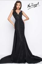 Mac Duggal - Black White Red Style 65664r
