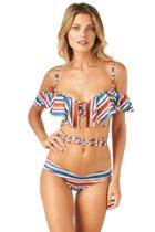 Montce Swim - 70's Stripe La Caletta Top X Nu-micro Bottom Set