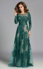 Lara Dresses - 32634 Detailed Sheer Floral Gown