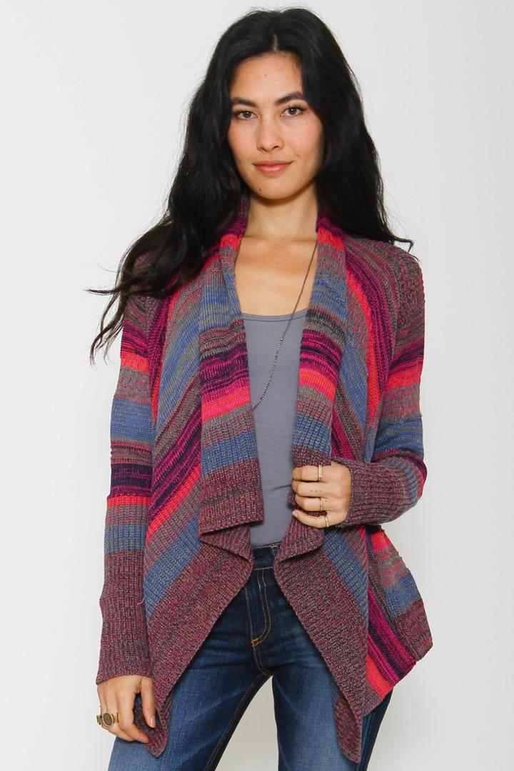 Goddis - Boca Cropped Cardigan In Tahiti Sun