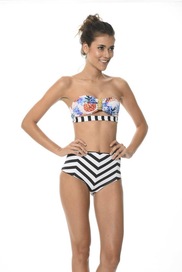 2017 Malai Swimwear - Sunny Ananas Haigh Waist Bottom B00229