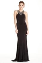 Aspeed - L1811 Sleeveless Embellished Halter Evening Dress