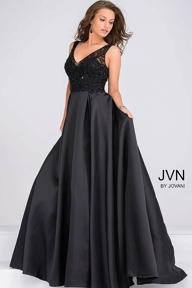 Jovani - Beaded Sleeveless Pleated Skirt Dress Jvn48836