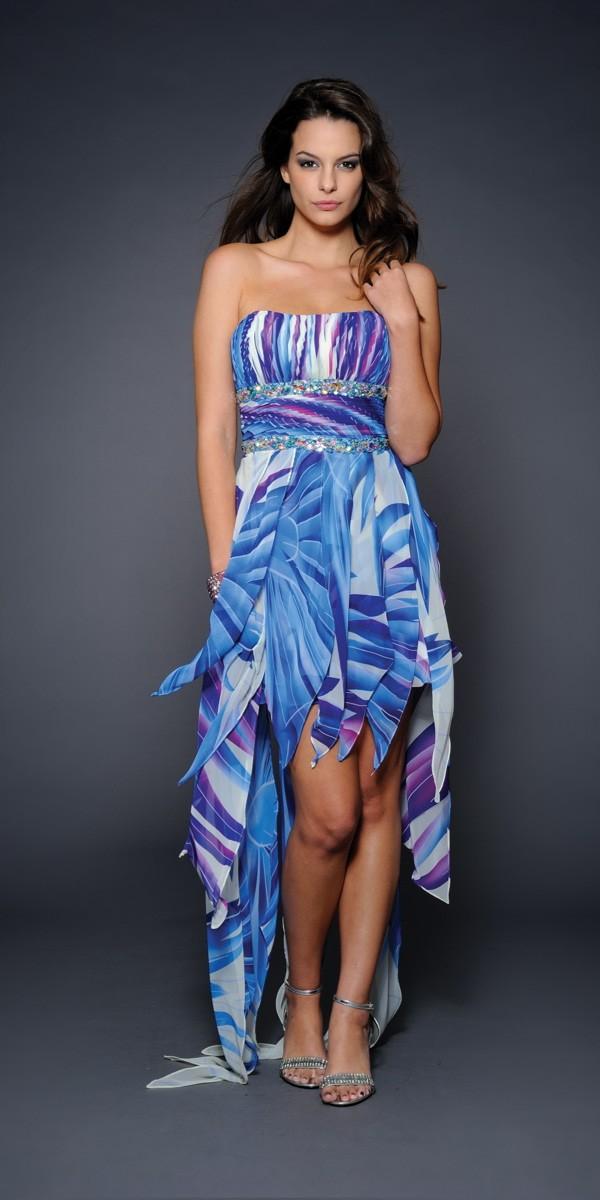 Lara Dresses - 21544 In Blue Print