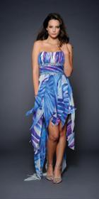 Lara Dresses - 21544 In Blue Print