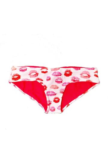 Lolli Swimwear - Full Moon Bottom In Smooch/lipstick Red