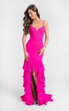 Terani Couture - Classy Sleeveless Sweetheart Fit And Flare Ruffled Dress 1712p2445