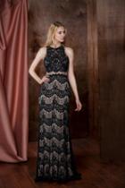 Colors Dress - 1754 Full Beaded Lace Evening Dress