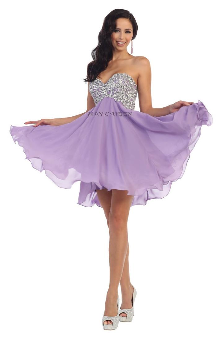 Bedazzled Sweetheart Empire Waist Chiffon A-line Dress