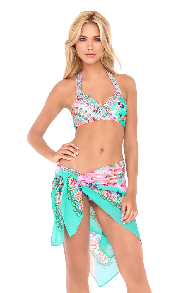 Luli Fama - Dream Catcher Weave Sporty Bra Top In Multicolor (l472418)